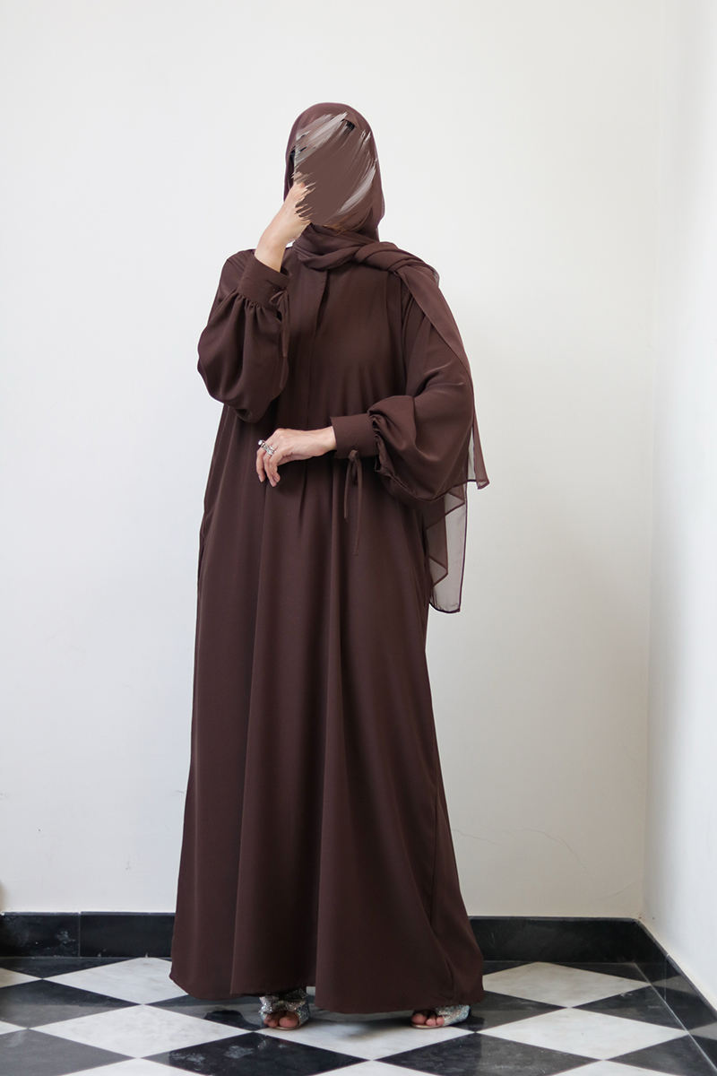 Brownie Bow Everyday Abaya 1 Brownie Bow Everyday Abaya